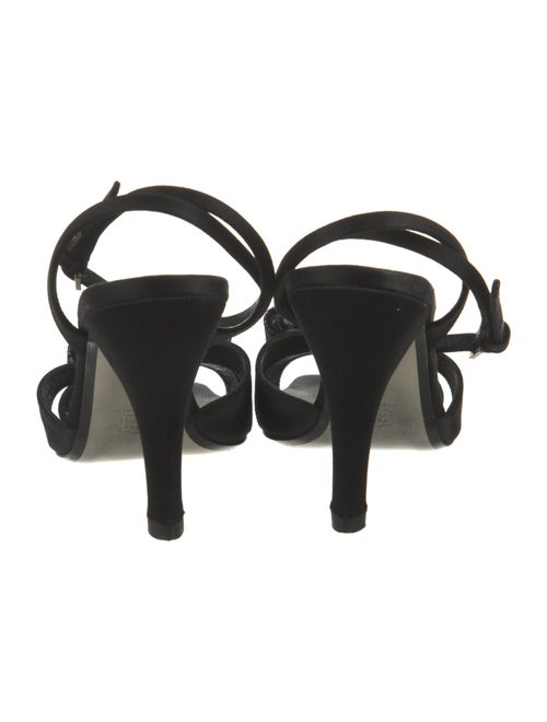 Loewe Satin Bow Accents Slingback Sandals