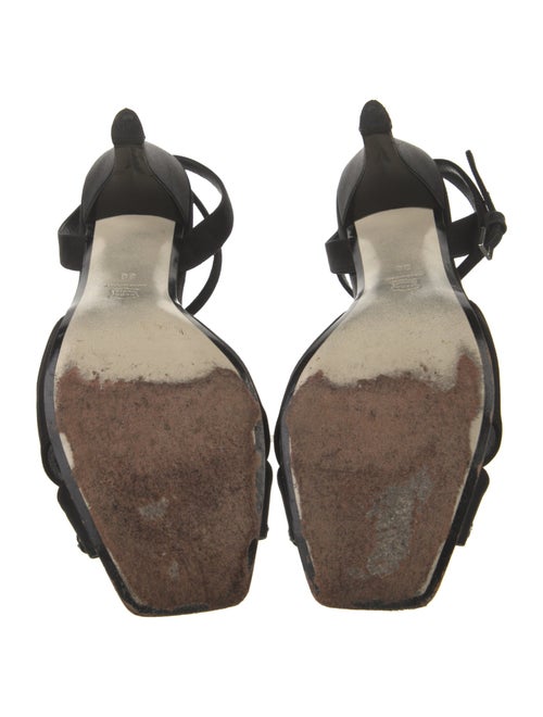 Loewe Satin Bow Accents Slingback Sandals