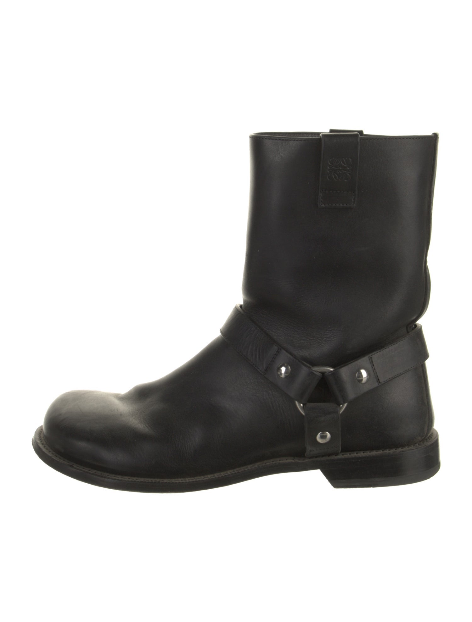 Loewe Leather Moto Boots