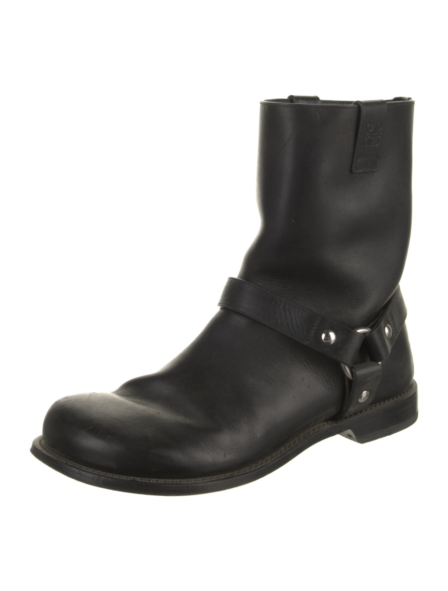Loewe Leather Moto Boots