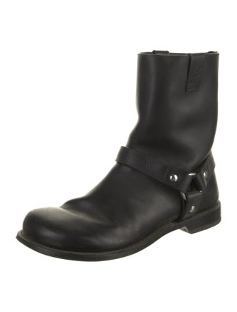 Loewe Leather Moto Boots