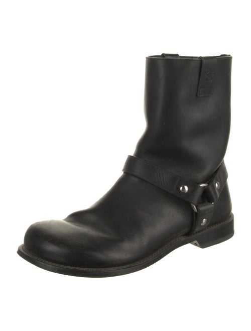 Loewe Leather Moto Boots