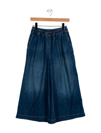 Loewe Cropped Anagram Wide Leg Jeans