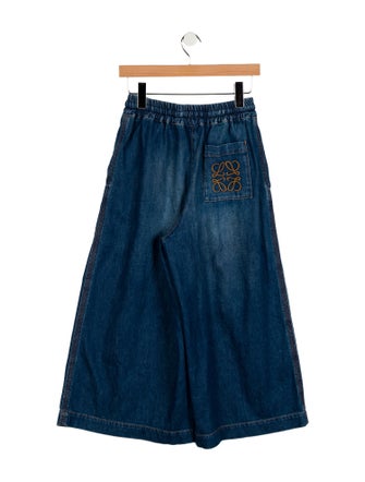 Loewe Cropped Anagram Wide Leg Jeans
