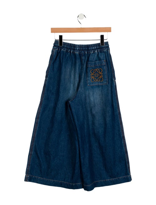 Loewe Cropped Anagram Wide Leg Jeans