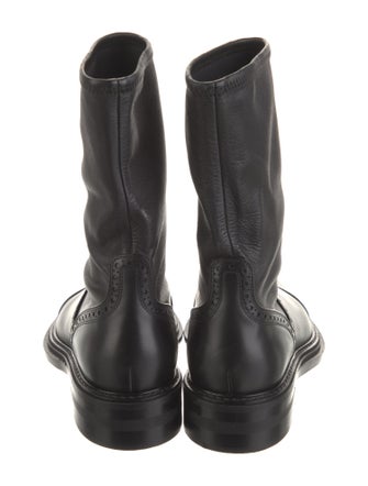 Loewe Leather Lasercut Accents Moto Boots