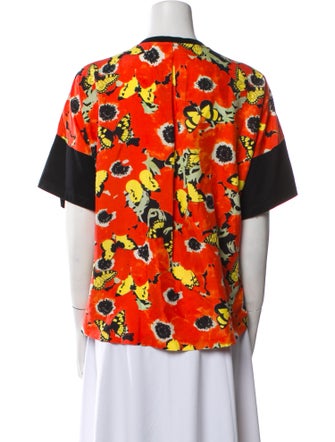 Loewe Floral Print Crew Neck T-Shirt
