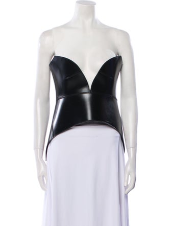 Loewe Calfskin Strapless Crop Top