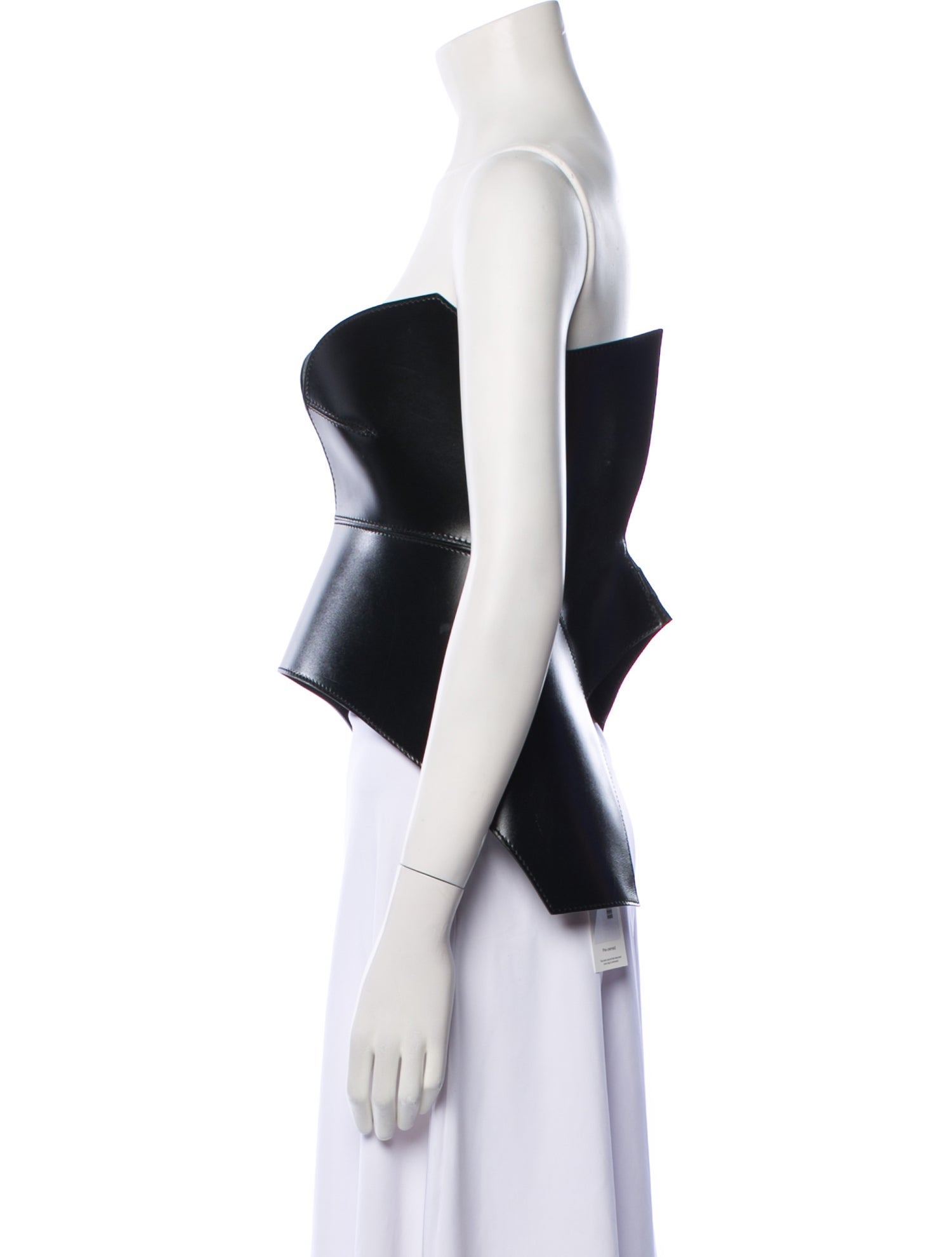 Loewe Calfskin Strapless Crop Top