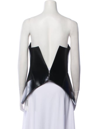 Loewe Calfskin Strapless Crop Top