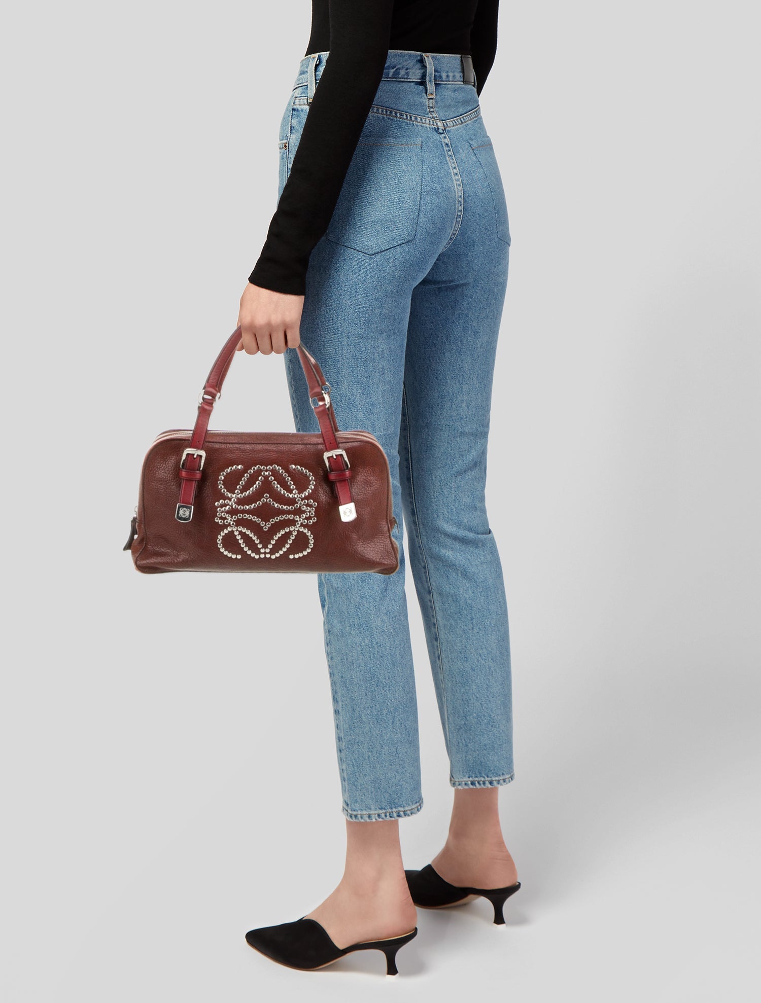 Loewe Leather Top Handle Bag