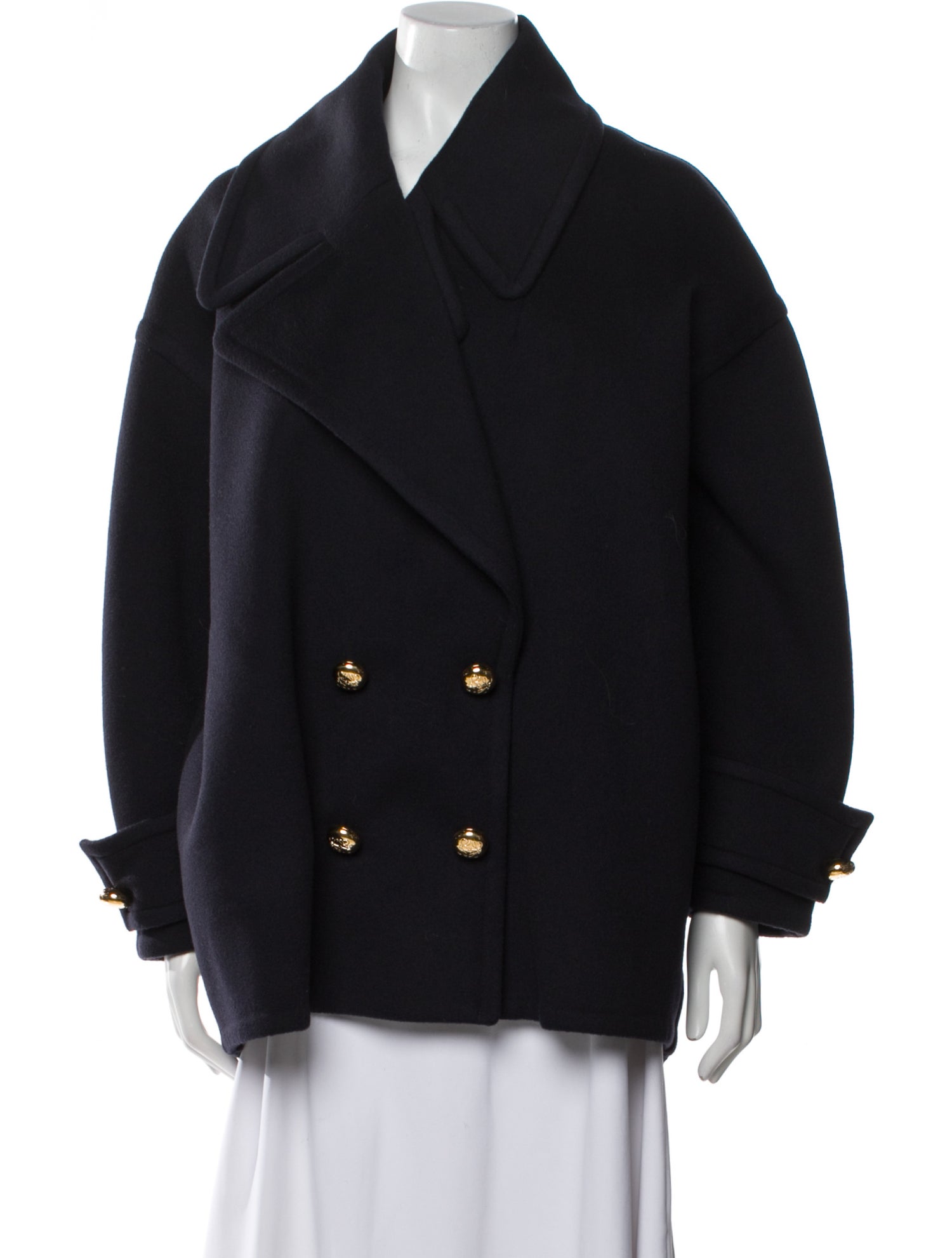 Loewe Pebble Peacoat Wool Coat w/ Tags