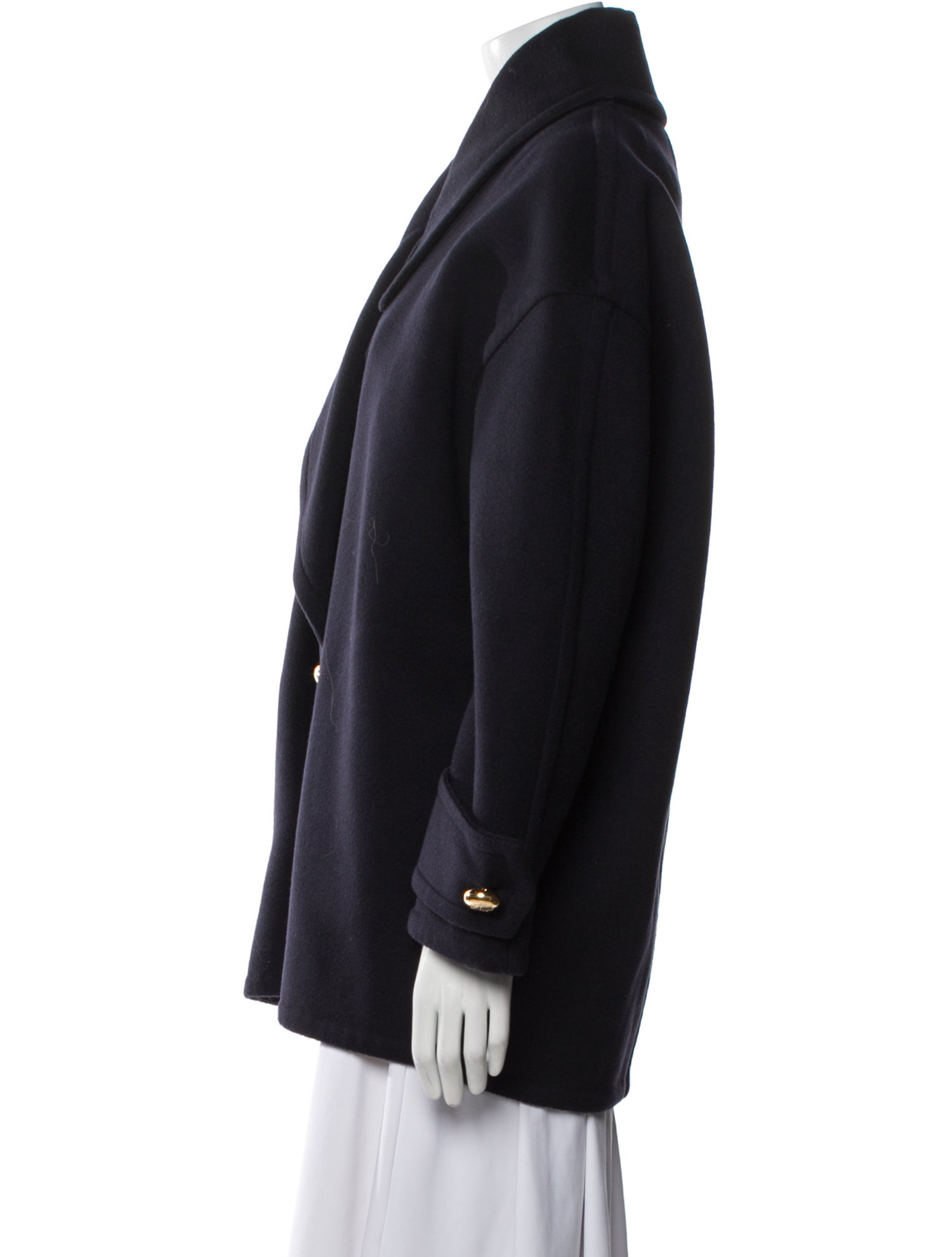 Loewe Pebble Peacoat Wool Coat w/ Tags