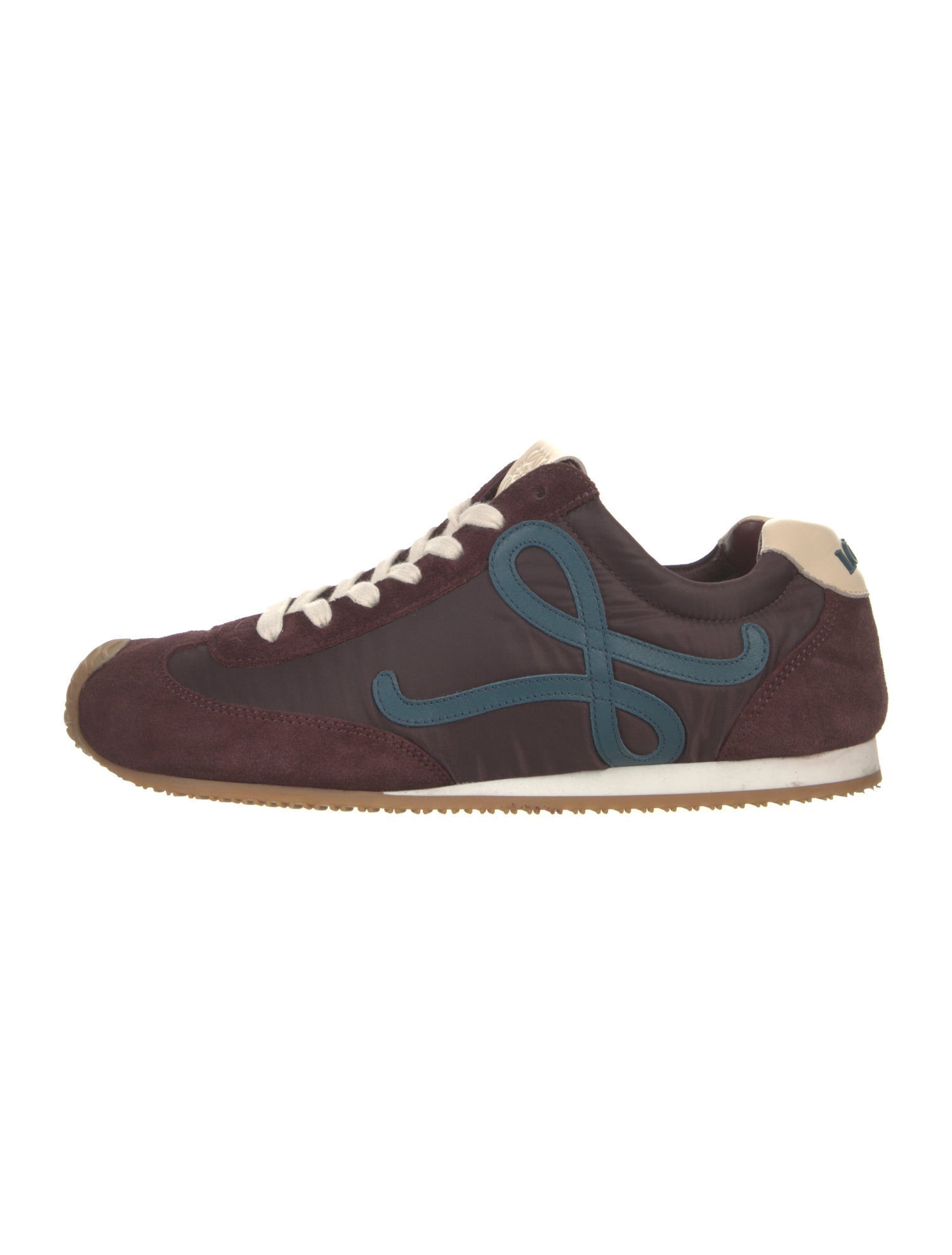Loewe Suede Leather Trim Embellishment Sneakers