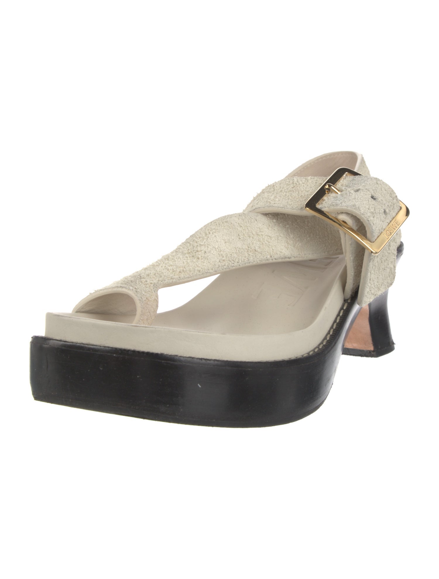 Loewe Suede Slingback Sandals
