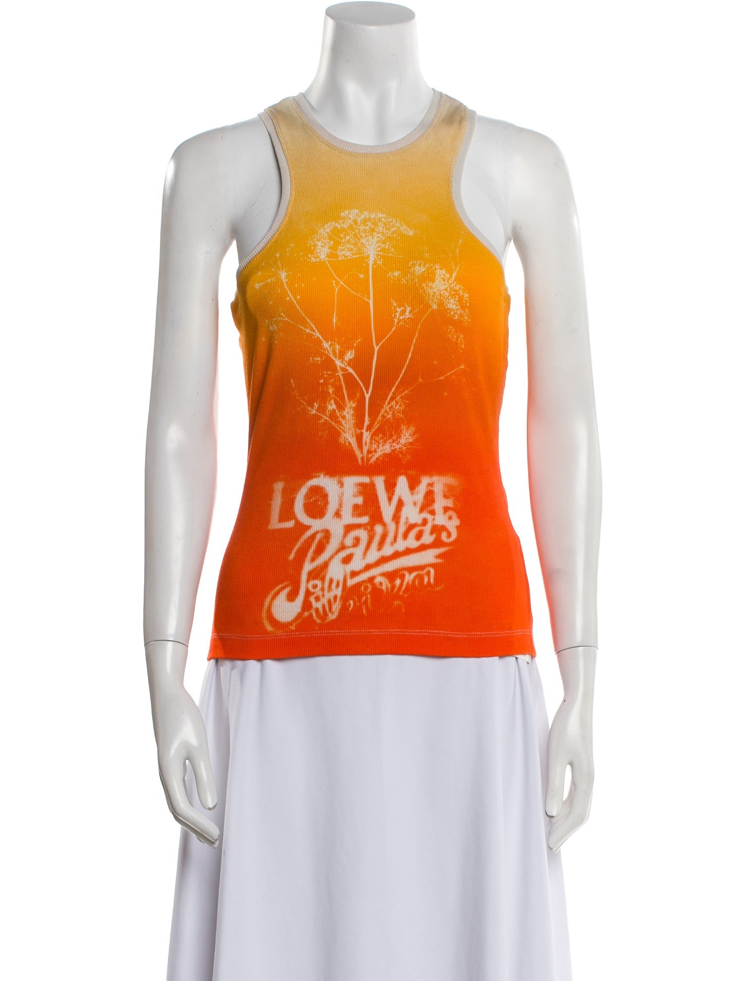 Loewe Paula's Ibiza Graphic Print Scoop Neck Top