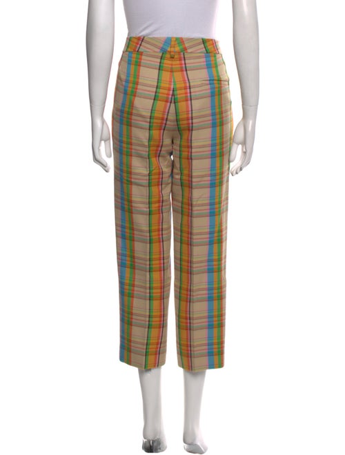 Loewe Plaid Print Straight Leg Pants