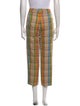 Loewe Plaid Print Straight Leg Pants