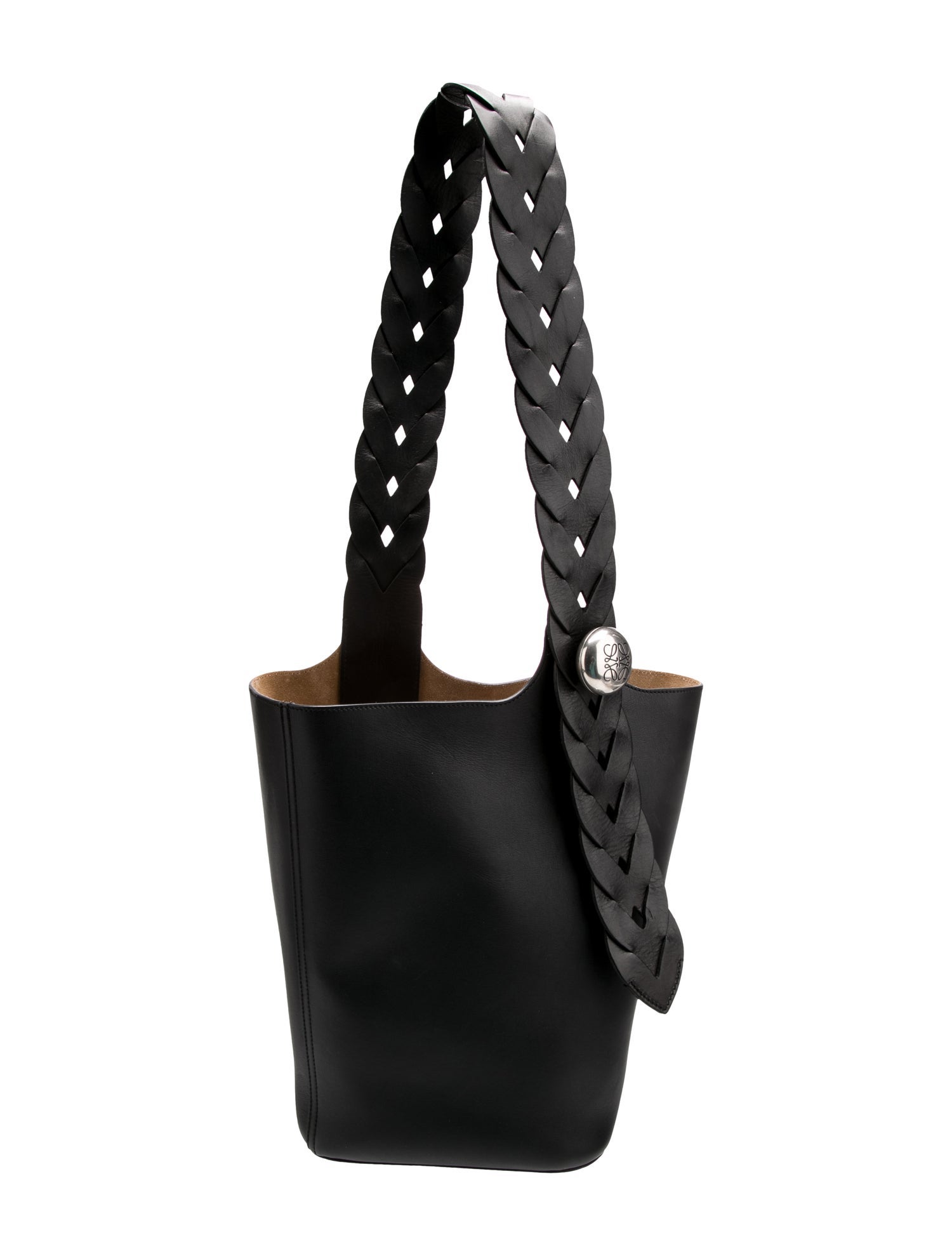 Loewe Leather Pebble bucket Large