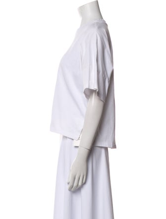 Loewe Crew Neck Short Sleeve Crop Top