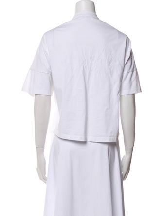 Loewe Crew Neck Short Sleeve Crop Top