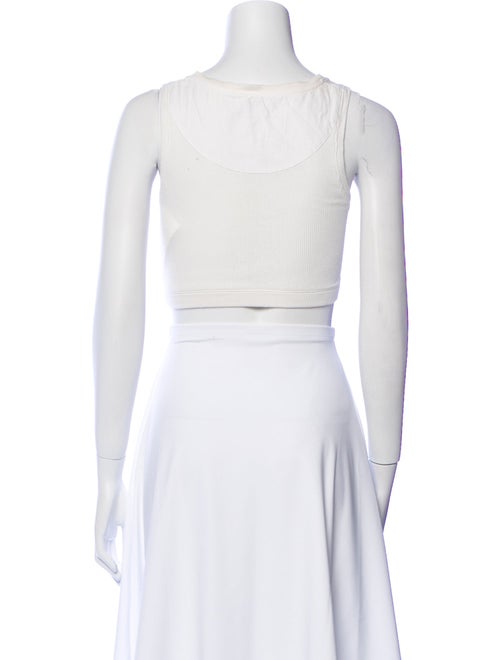 Loewe Scoop Neck Sleeveless Crop Top