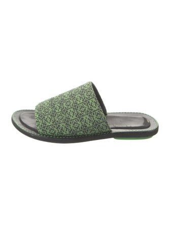 Loewe Leather Printed Slides