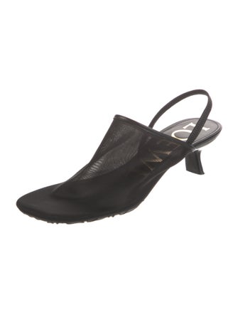 Loewe Mesh Slingback Pumps
