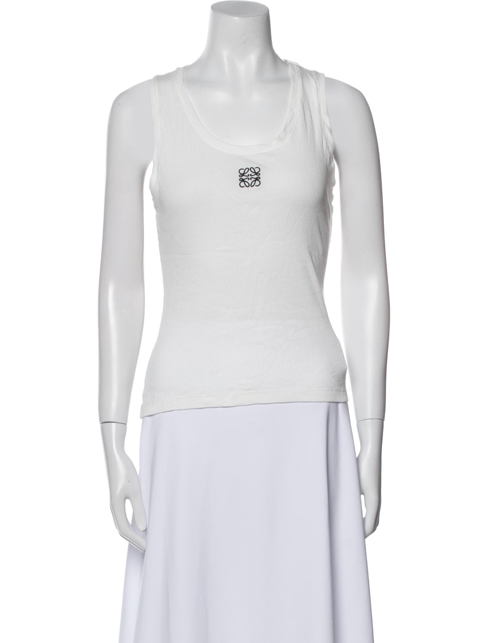 Loewe Graphic Print Scoop Neck Top