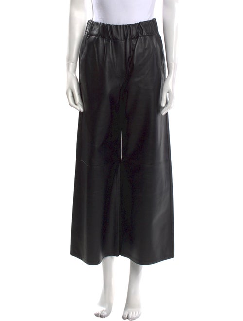 Loewe Leather Wide Leg Pants