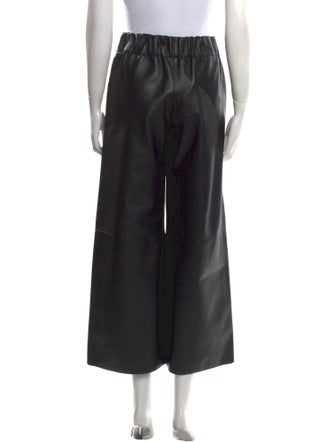 Loewe Leather Wide Leg Pants
