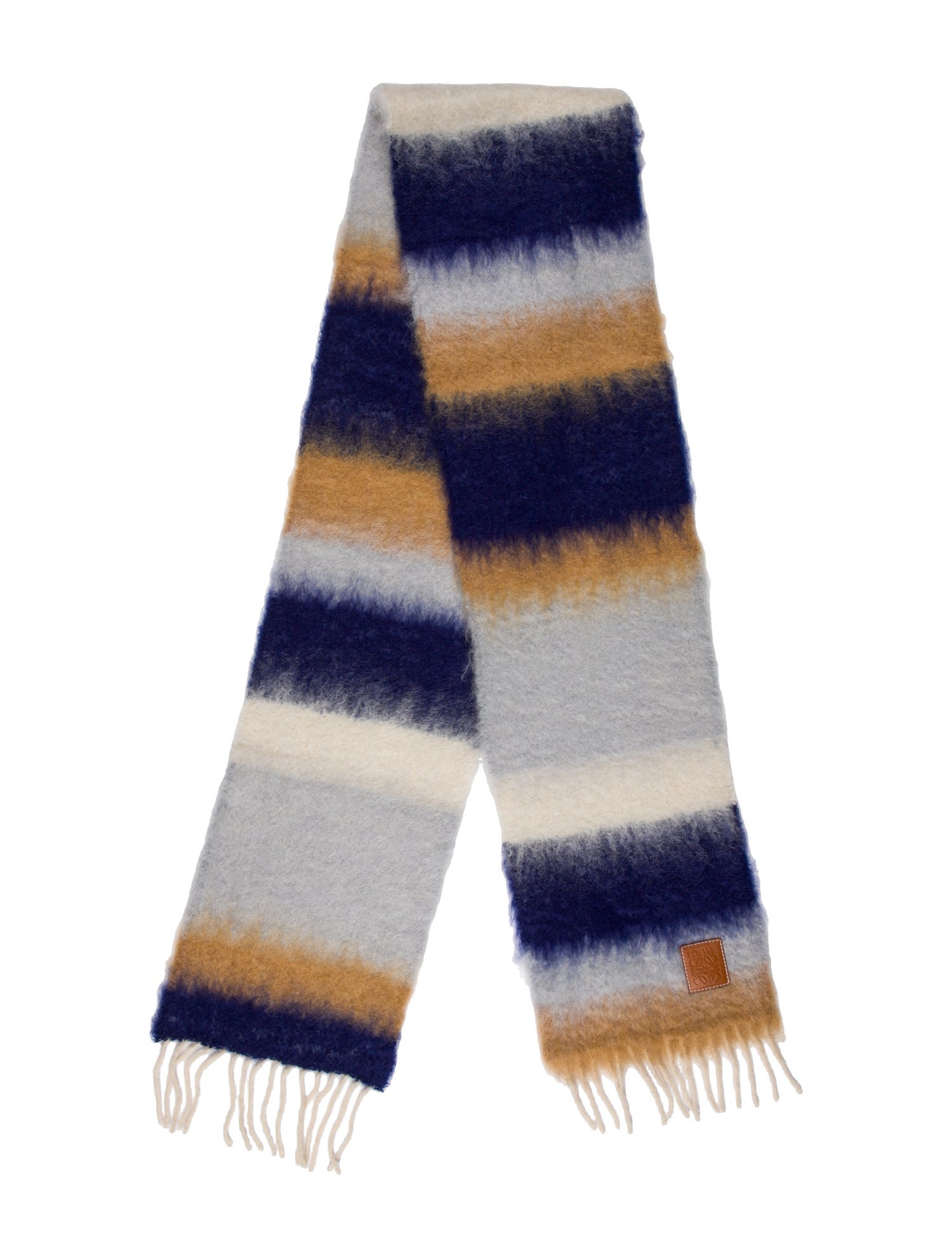 Loewe Mohair Striped Scarf