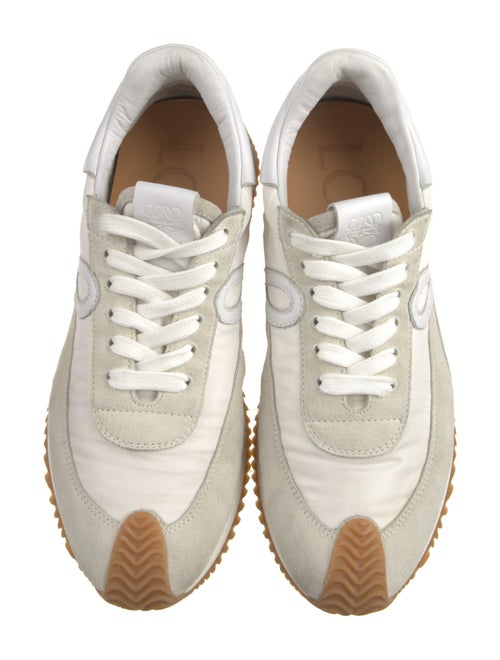 Loewe Suede Colorblock Pattern Sneakers