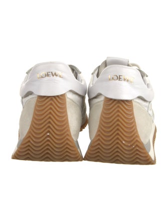 Loewe Suede Colorblock Pattern Sneakers