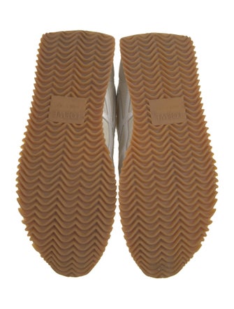 Loewe Suede Colorblock Pattern Sneakers