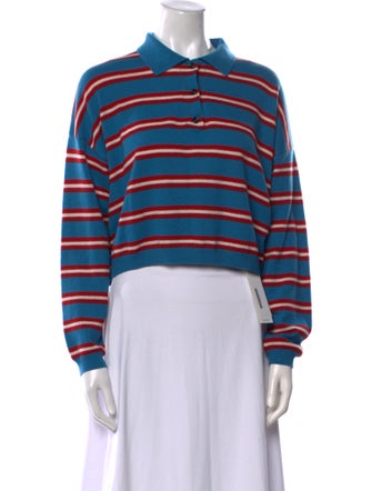 Loewe Wool Striped Crop Top