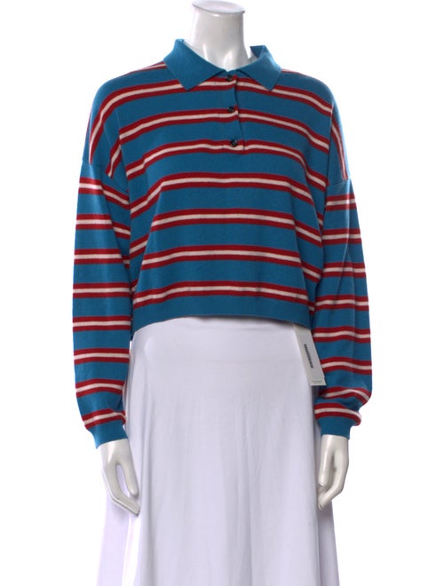 Loewe Wool Striped Crop Top