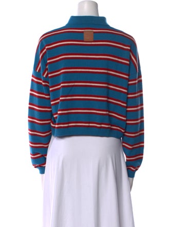 Loewe Wool Striped Crop Top
