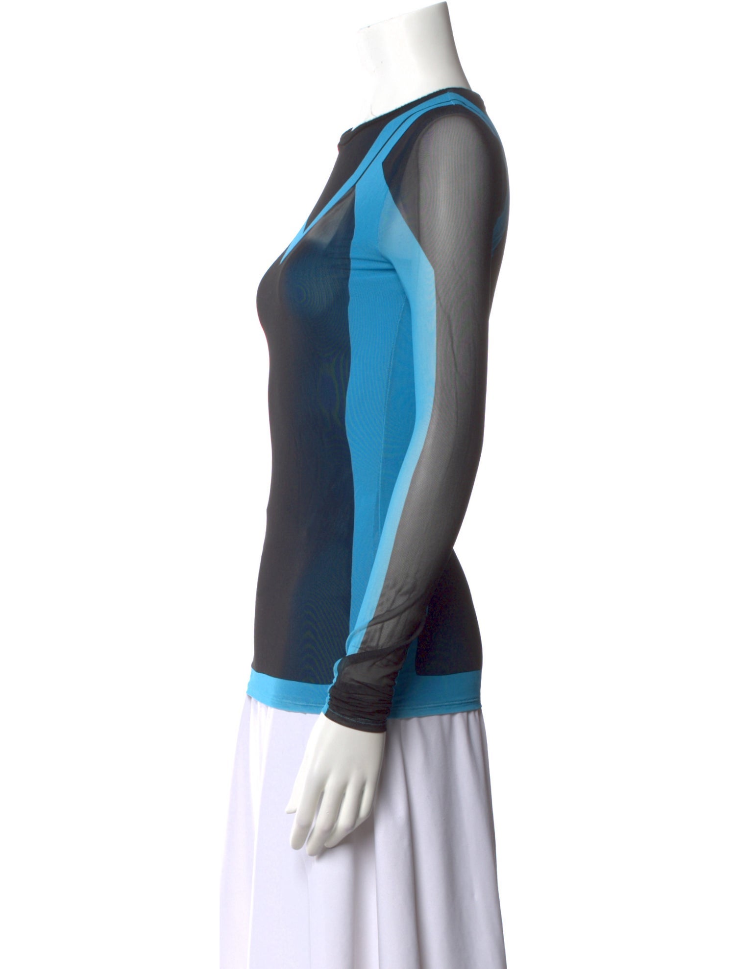 Loewe Colorblock Pattern Crew Neck Top