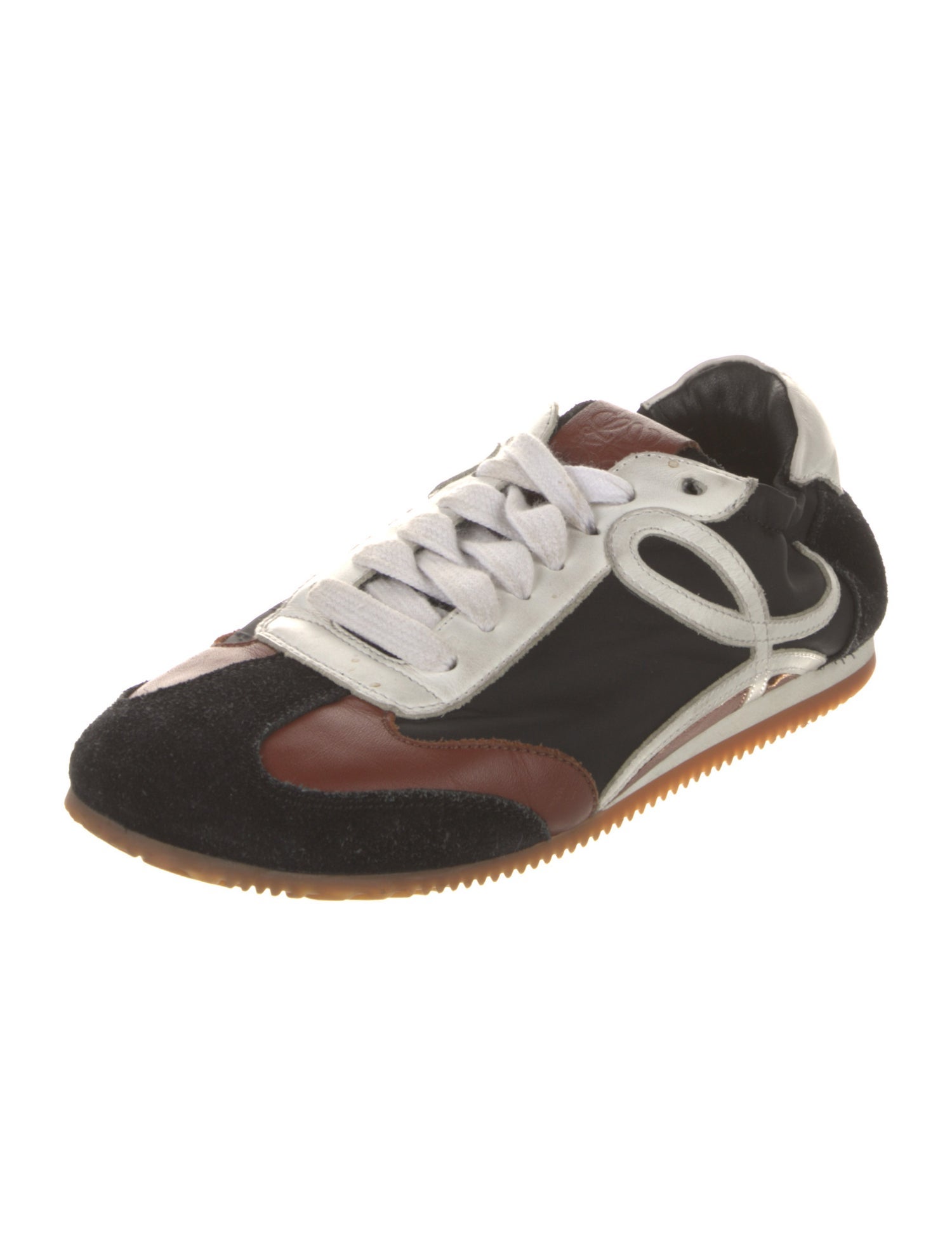 Loewe Suede Camouflage Print Sneakers