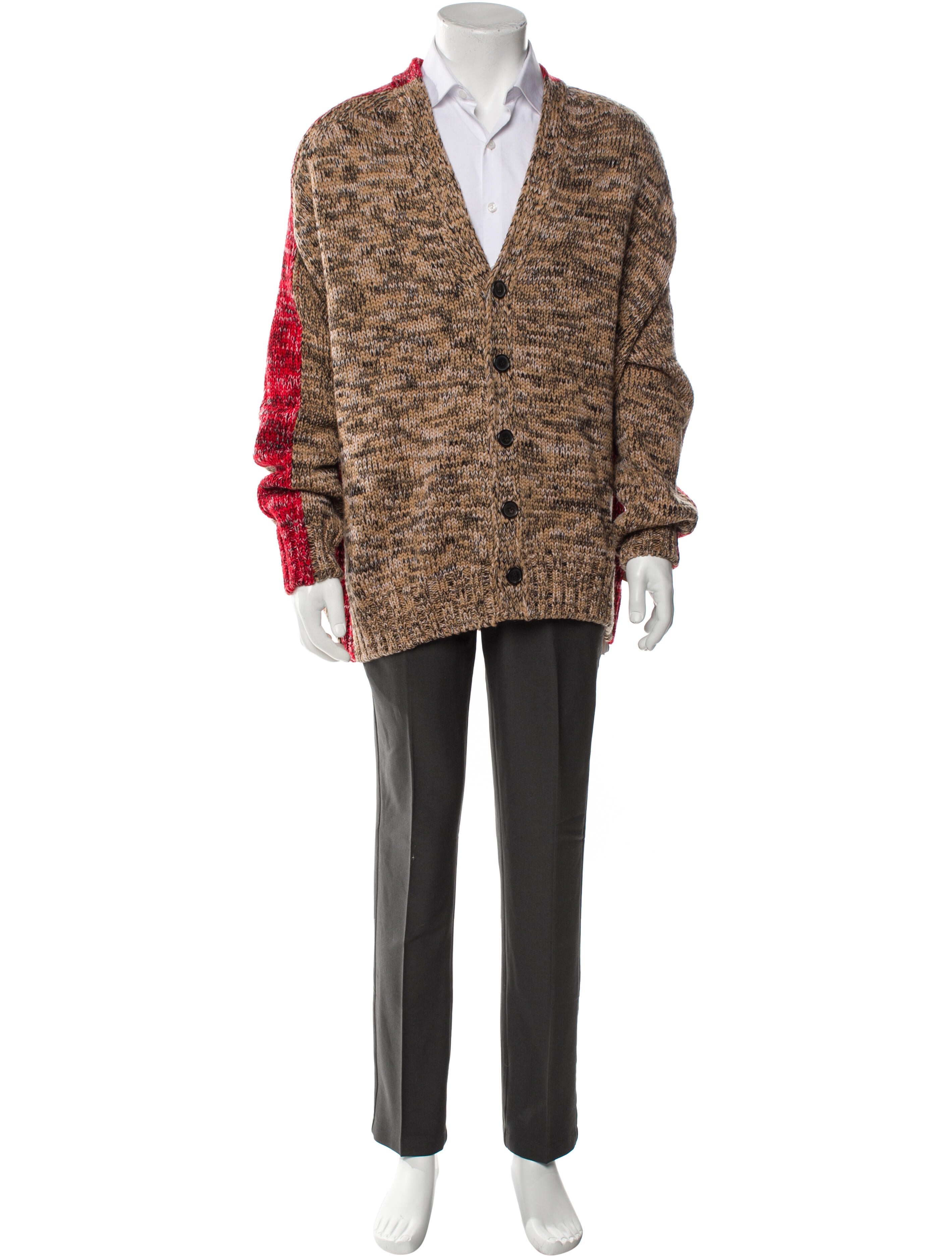 Loewe Wool Tweed Pattern Cardigan w/ Tags