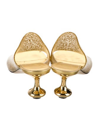 Loewe Rubber Glitter Accents Slides