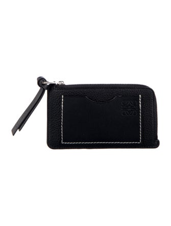 Loewe Anagram Leather Card Holder Leather Continental Wallet