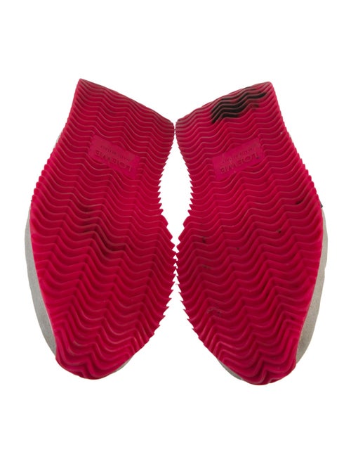 Loewe Suede Colorblock Pattern Sneakers