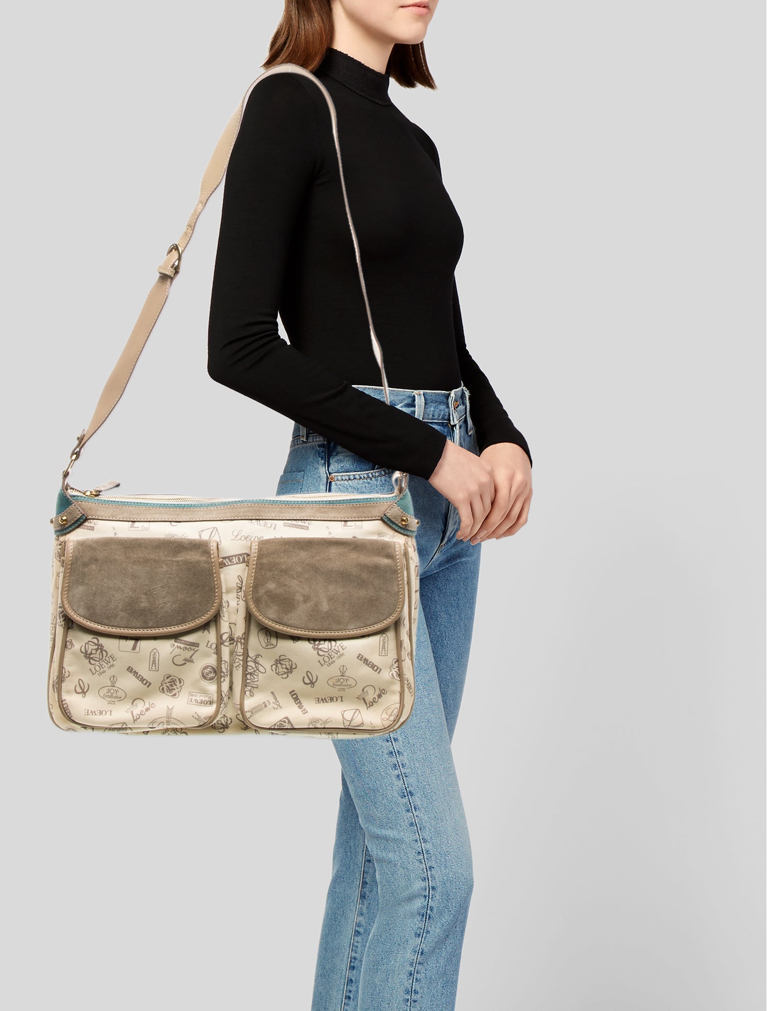 Loewe Canvas Messenger Bag Vintage