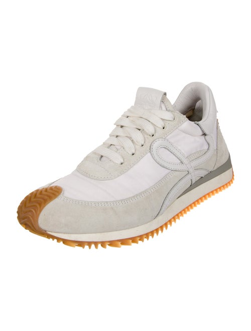 Loewe Suede Leather Trim Embellishment Sneakers