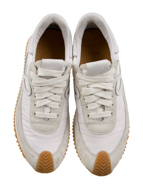 Loewe Suede Leather Trim Embellishment Sneakers