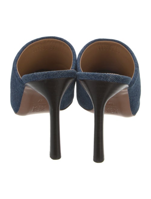 Loewe Denim Colorblock Pattern Mules