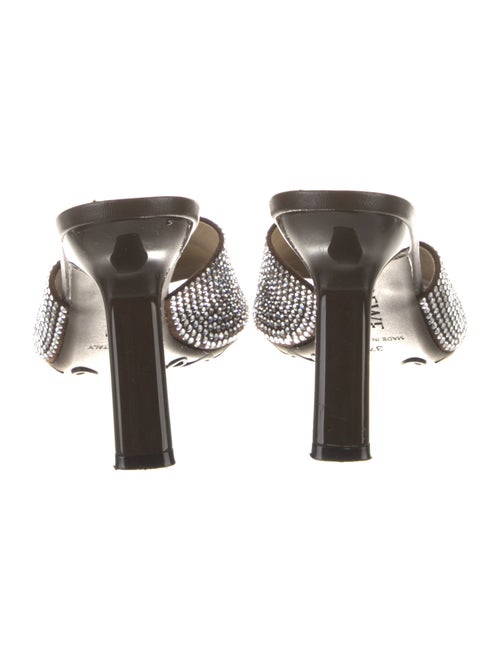 Loewe Leather Crystal Embellishments Slides