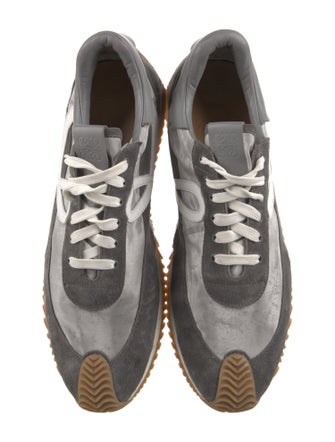 Loewe Suede Leather Trim Embellishment Sneakers